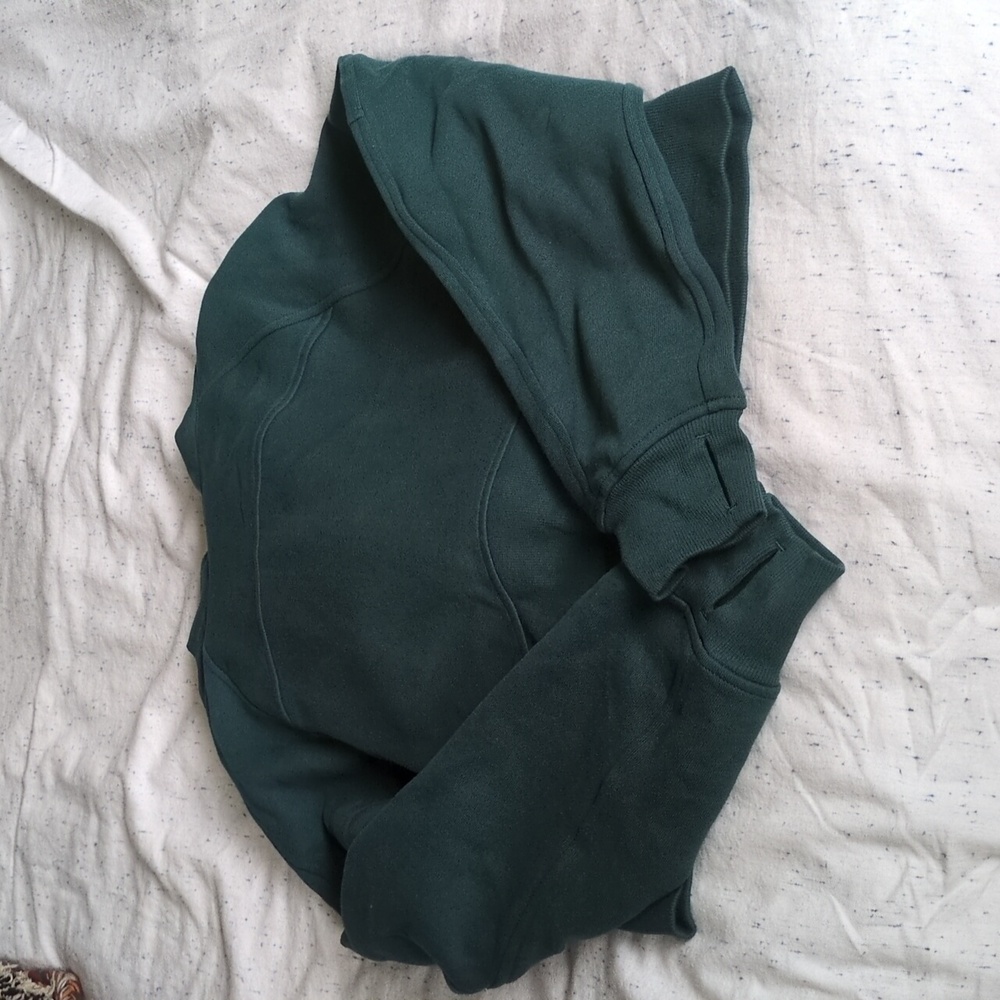 NWOT Lululemon Scuba Oversized Half-Zip Hoodie Storm Teal Size XS/S - Picture 4 of 4